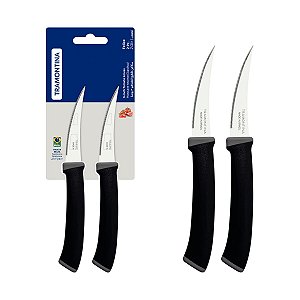 Conj Faca Tomate Inox 2Pc Felice Preto Tramontina 23495203