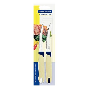 Faca Tomate Inox 2Pc MultiColher Creme Tramontina 23512234