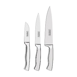 Jogo Facas Inox 3Pc Cronos Tramontina 24099071
