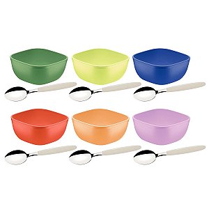 Jogo Sobremesa 12Pc Mix Color Mis Tramontina 25099885
