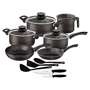 Kit Cozinha 14Pc Paris Chumbo Tramontina 27899386