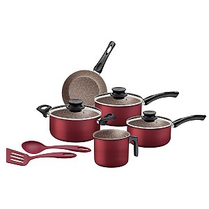 Jogo Panelas Alum 7Pc Paris Vermelho Tramontina 28599718