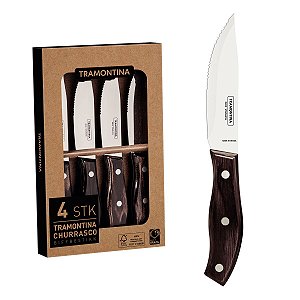 Cj Faca Jumbo 4Pc Castanho Tramontina 29899200
