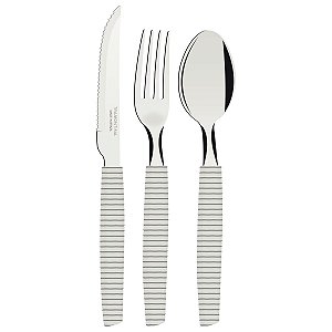 Talher Inox Munique Branco Tramontina 29899433