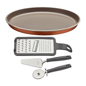 Kit Pizza Inox 4Pc Tramontina 29899435