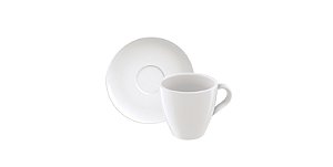 Xicara Pires Cappuccino 200Ml Porcelana Tramontina 96900080
