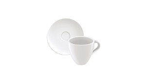 Xicara E Pires Expresso 95Ml Porcelana Tramontina 96900081