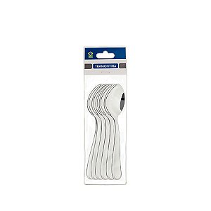 Jg Colher Mesa Aco Inox 6Pcs Angra Tramontina 63903016