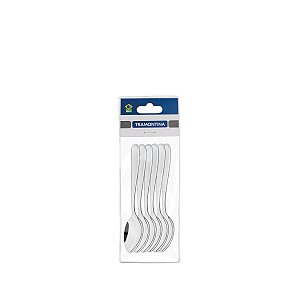 Jg Colher Media Aco Inox 6Pcs Angra Tramontina 63903306