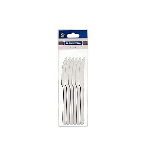 Jg Faca Churras Aco Inox 6Pcs Havai Tramontina 63905186