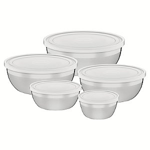 Jg Potes Aco Inox 5Pc C/Tampa Tramontina 64220186
