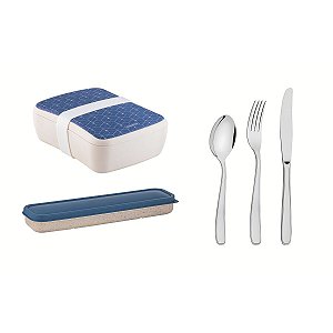 Cj Talher Aco Inox C/Estojo Pote Azul Tramontina 64220306