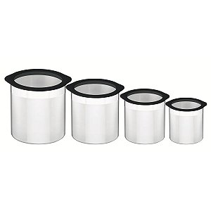 Jg Potes Aco Inox 4Pc Cucina Preto Tusa Tramontina 64220647
