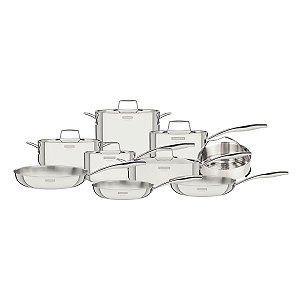 Jg Panelas Aco Inox 14Pc Grano Tusa Tramontina 65140008