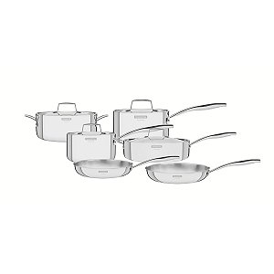 Jg Panelas Aco Inox 10Pc Grano Tusa Tramontina 65140018