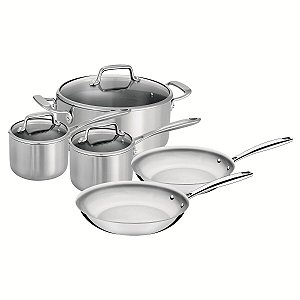 Jg Panelas Aco Inox 8Pcs Walmart Tramontina 65240004