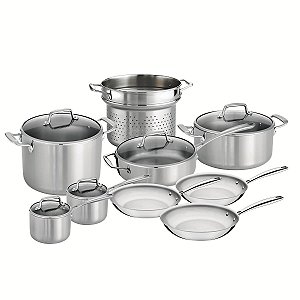 Jg Panelas Aco Inox 14Pcs Walmart Tramontina 65240034