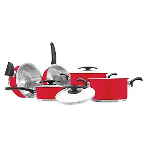 Jg Panelas Aco Inox 5 Pcs Duo Color Tramontina 65380016