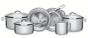 Jg Panelas Aco Inox 6Pcs Solar Tramontina 65510201