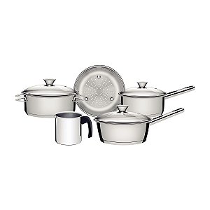 Jg Panelas Aco Inox 5Pcs Solar Tramontina 65510264