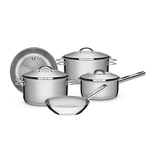 Jg Panelas Aco Inox 5 Pcs Solar Tramontina 65510553