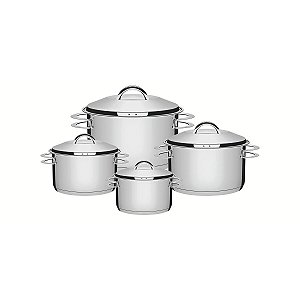 Jg Panelas Aco Inox 4Pcs Solar Tramontina 65510563