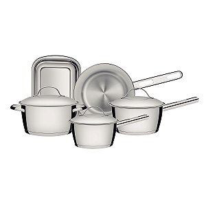 Jg Panelas Aco Inox 5Pcs Allegra Tramontina 65650261