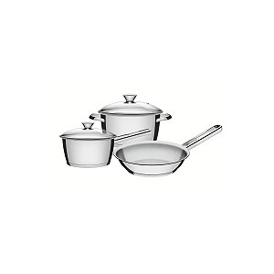 Jg Panelas Aco Inox 3Pcs Allegra Tramontina 65660693