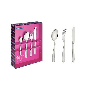 Faqueiro Aco Inox 24Pcs Maresias Tramontina 66902576