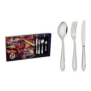 Faqueiro Aco Inox 24Pcs Laguna Tramontina 66906006