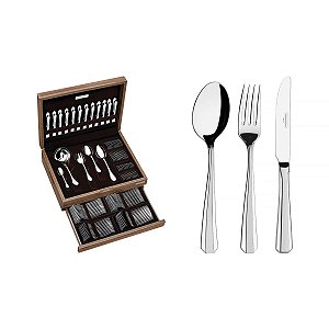 Faqueiro Aco Inox 101Pcs C/Estojo Tramontina 66911210