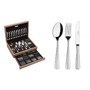 Faqueiro Aco Inox 130Pcs C/Estojo Tramontina 66911220