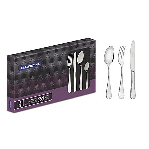 Faqueiro Aco Inox 24Pcs Vicenza Tramontina 66924005