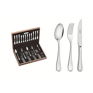 Faqueiro Aco Inox 42Pcs C/Estojo Tramontina 66924204