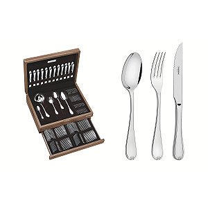 Faqueiro Aco Inox 101Pcs C/Estojo Tramontina 66924214