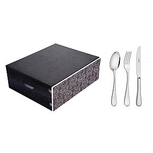 Faqueiro Aco Inox 76Pcs C/Estojo Tramontina 66924352