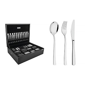 Faqueiro Aco Inox 130 Pc Berlin Br  Tramontina 66934224