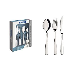 Faqueiro Aco Inox 24Pcs Amazonas Tramontina 66960004