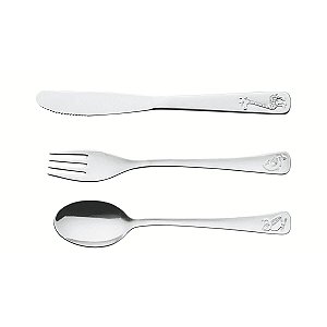 Jg Talheres Aco Inox P/Crianca 3Pcs Tramontina 66970028