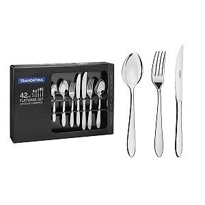Faqueiro Aco Inox 42 Pcs Satri Tramontina 66982234