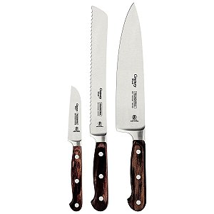 Jg Faca Inox 3Pc Castanho Tramontina 21599904