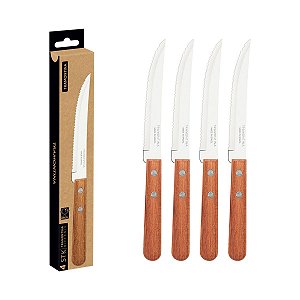 Conj Faca Churrasco Inox 4Pc Dynamic Tramontina 22399099