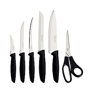 Jogo Facas Inox 6Pc Plenus Preto Tramontina 23498073