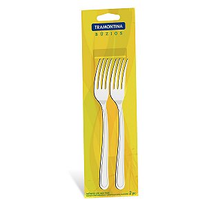 Conj Garfos Mesa Inox 2Pc Buzios Tramontina 23752200