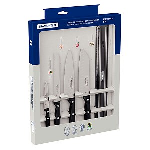 Jogo Facas Inox 5Pc Ultracorte Preto Tramontina 23899049