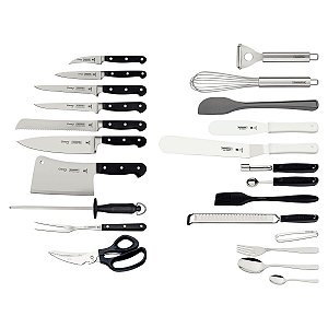 Kit Facas Chef 24Pc Century c/ Maleta Tramontina 24099039