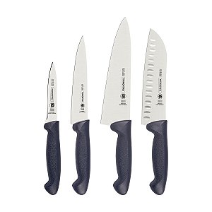 Jogo Faca Inox 4Pc Profissional Cinza Tramontina 24699632