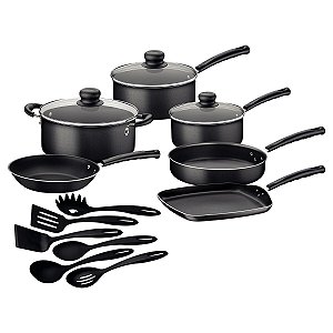 Kit Cozinha Alum 15Pc Preto Tramontina 27899212