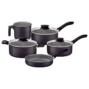 Jogo Panela Alum 5Pc California Grafite Tramontina 27899219