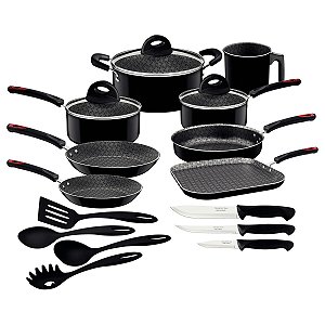 Kit Cozinha 18Pc Preto Tramontina 27899427